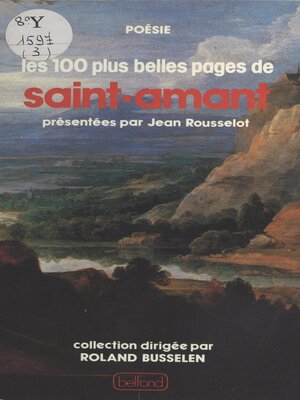 cover image of Les cent plus belles pages de Saint-Amant